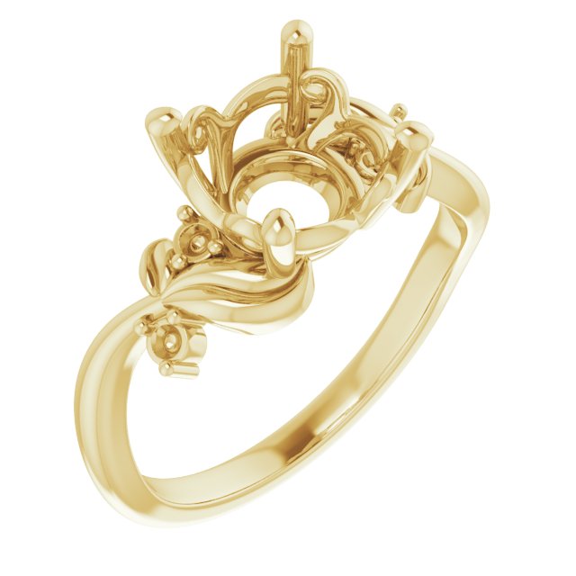 Floral Accented Ring