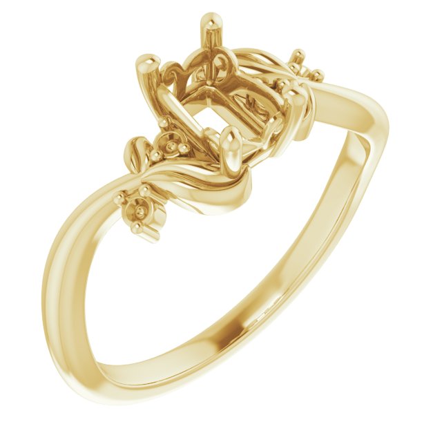 Floral Accented Ring