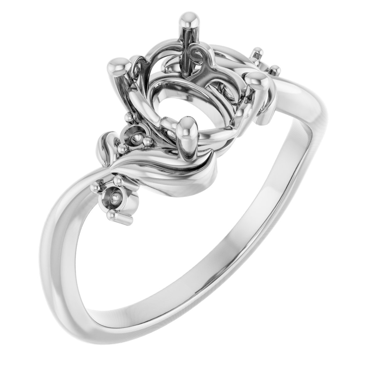 Floral Accented Ring