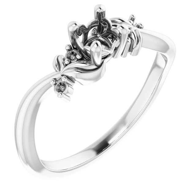 Floral Accented Ring