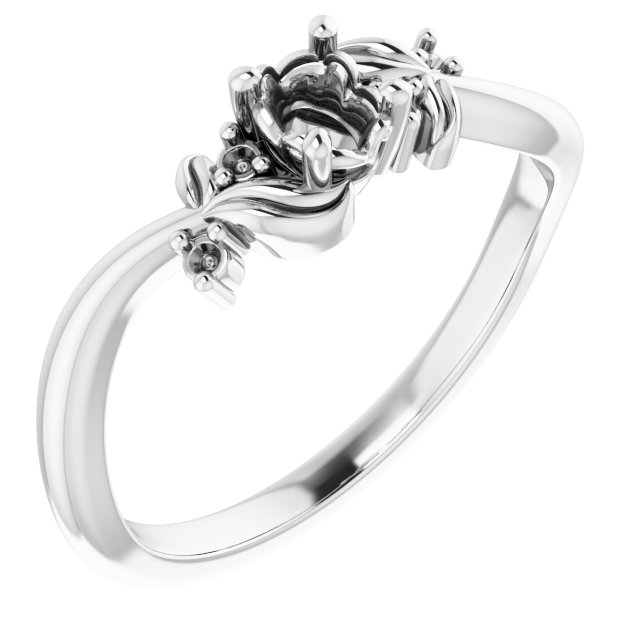 Floral Accented Ring