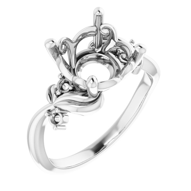 Floral Accented Ring
