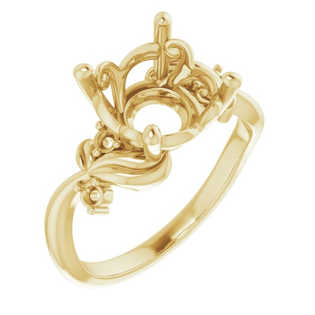 Floral Accented Ring