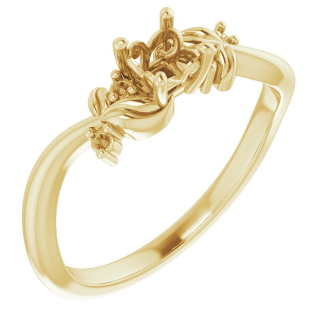 Floral Accented Ring