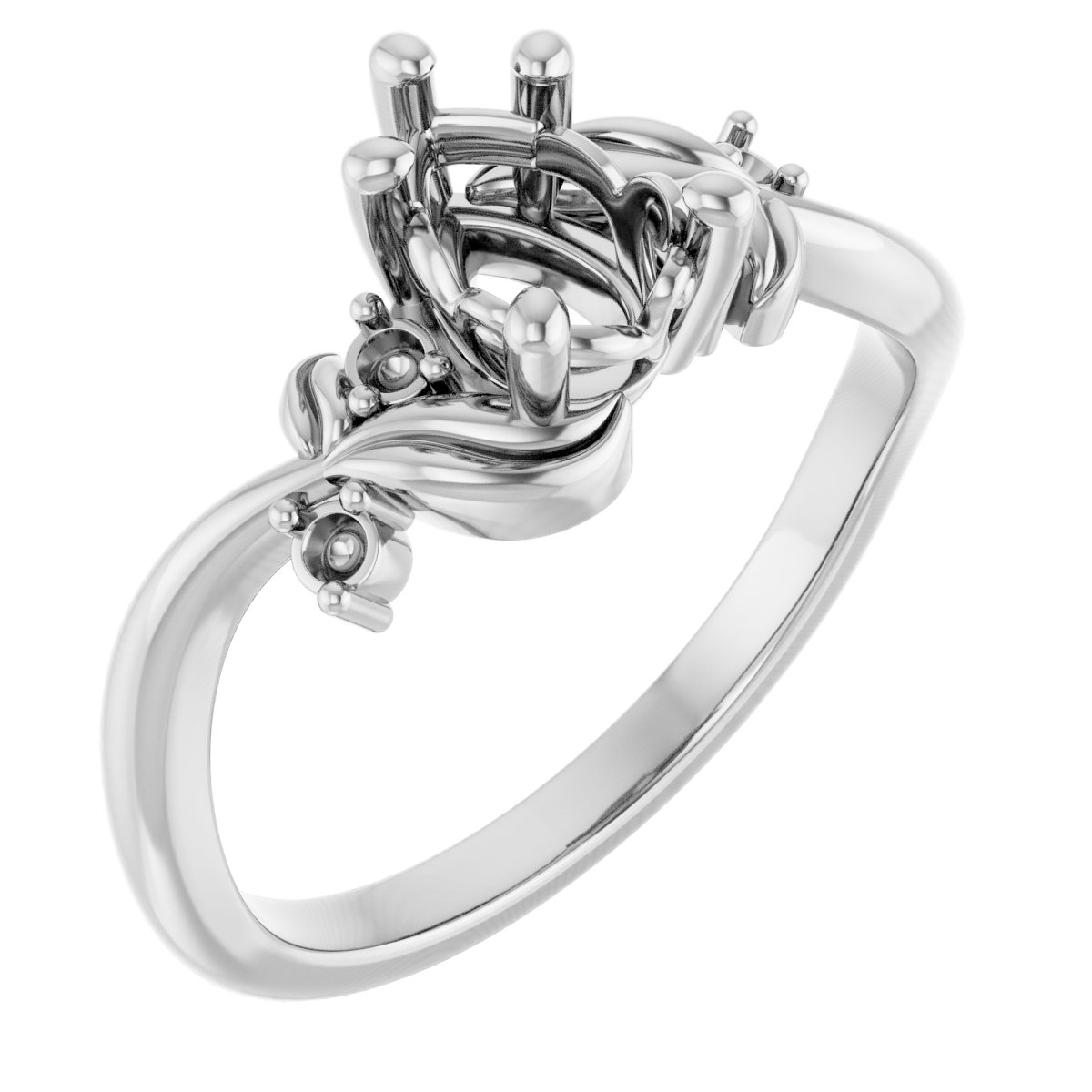 Floral Accented Ring