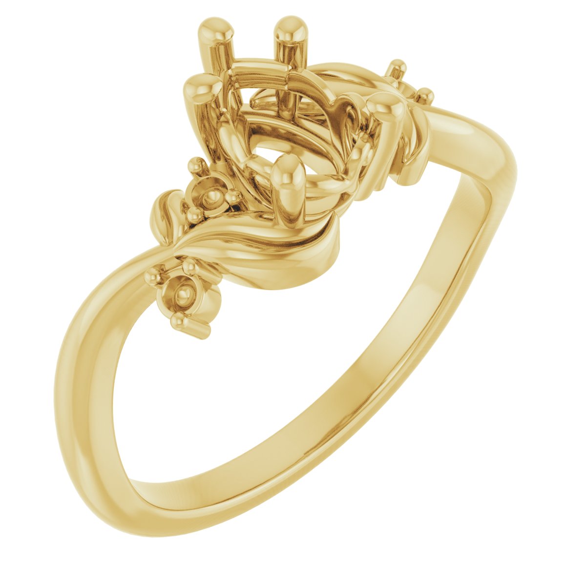 Floral Accented Ring