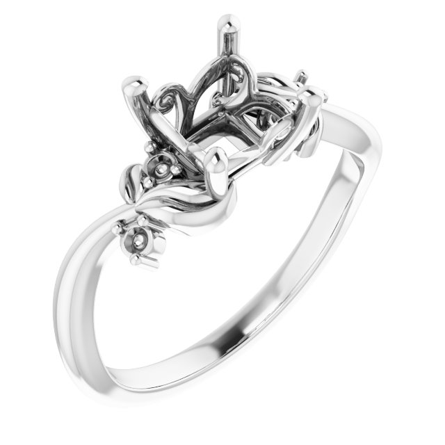 Floral Accented Ring