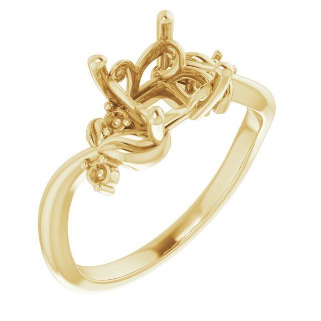 Floral Accented Ring