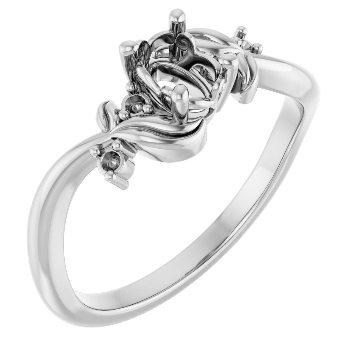 Floral Accented Ring