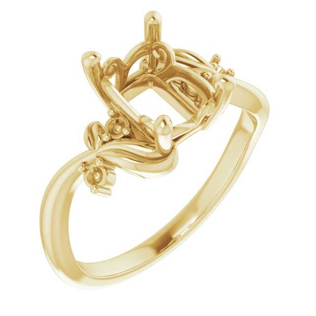 Floral Accented Ring