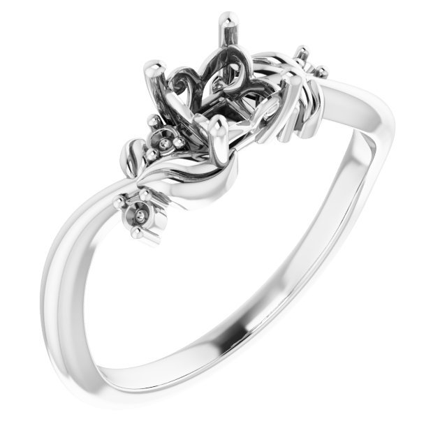 Floral Accented Ring