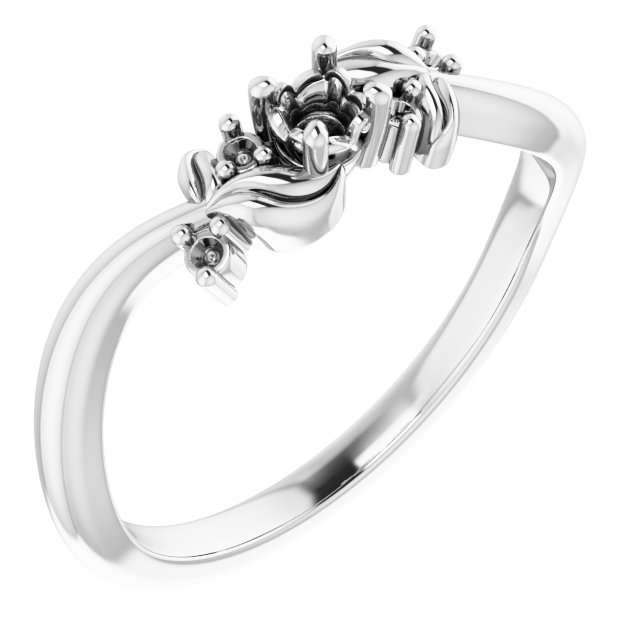 Floral Accented Ring