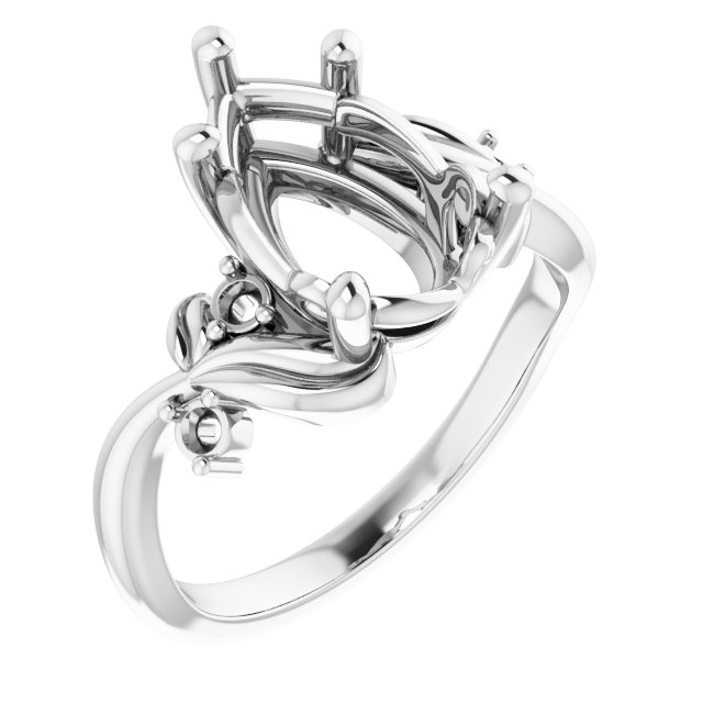 Floral Accented Ring