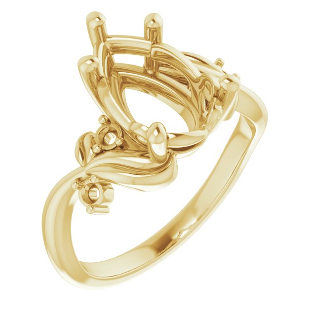 Floral Accented Ring