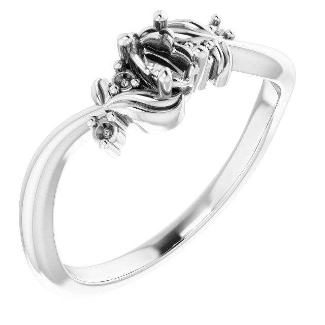 Floral Accented Ring