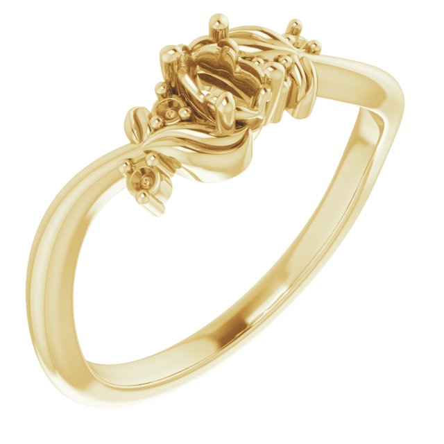 Floral Accented Ring