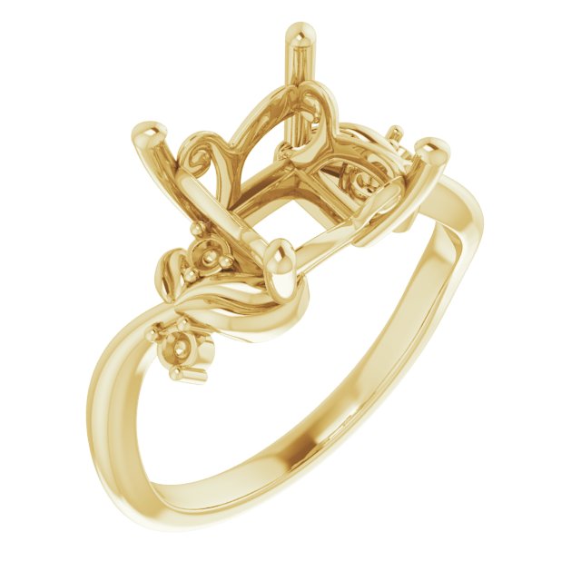 Floral Accented Ring