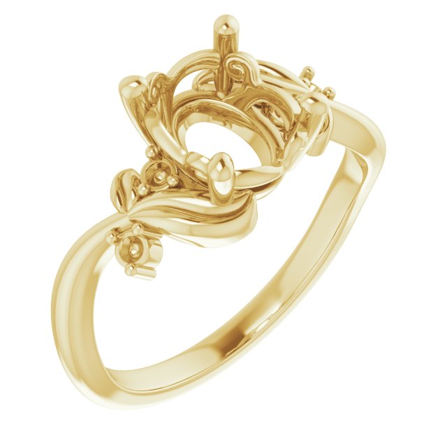 Floral Accented Ring