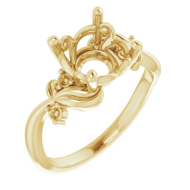 Floral Accented Ring