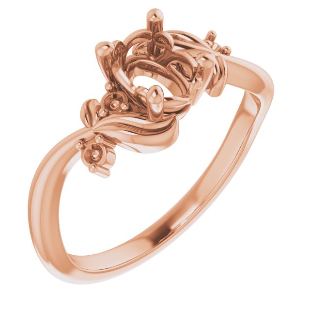 Floral Accented Ring
