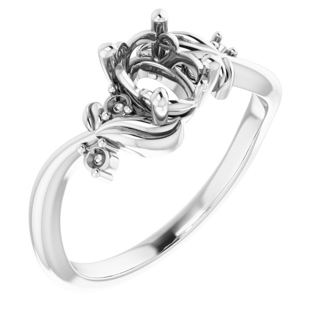 Floral Accented Ring