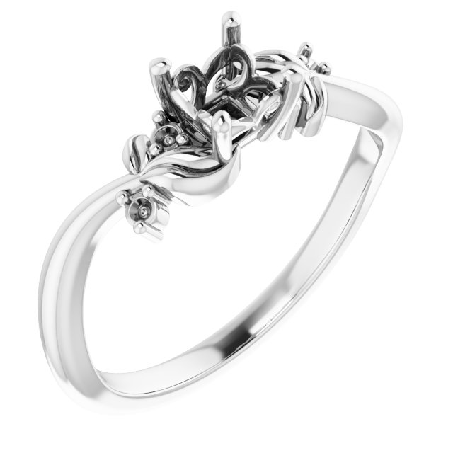 Floral Accented Ring