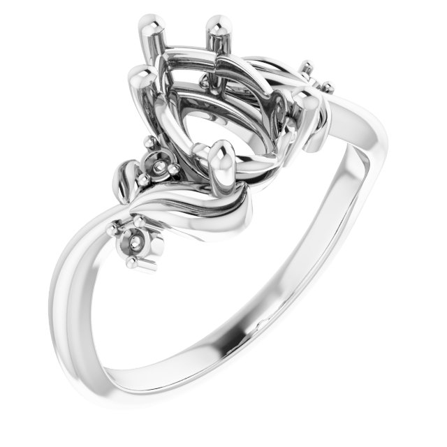 Floral Accented Ring