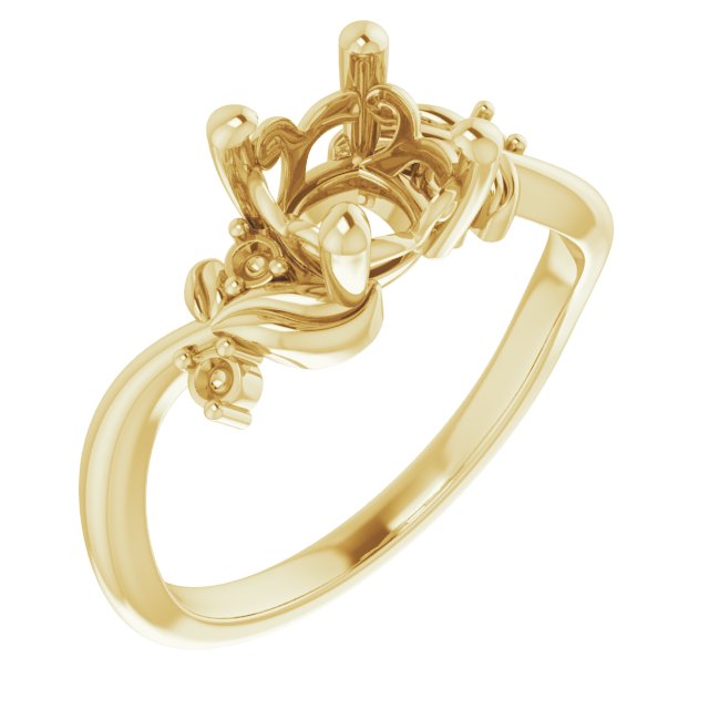 Floral Accented Ring