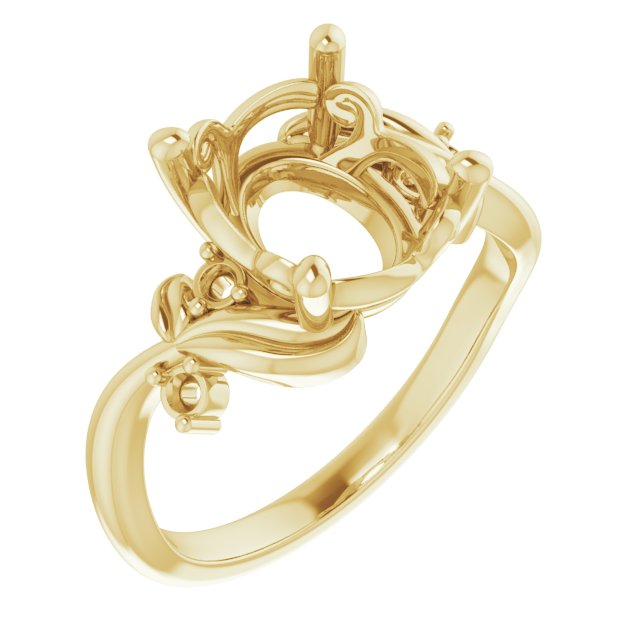 Floral Accented Ring