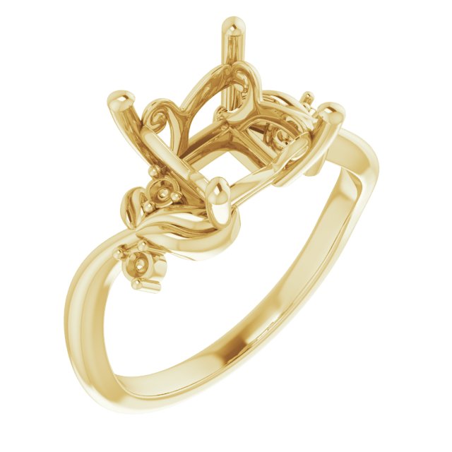 Floral Accented Ring