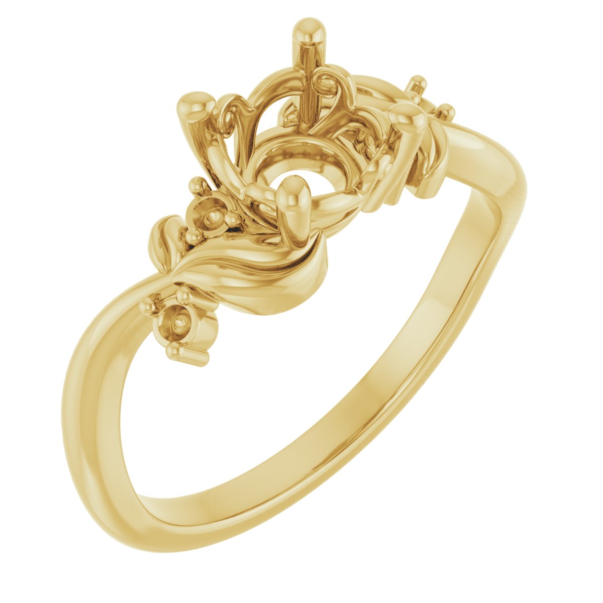 Floral Accented Ring