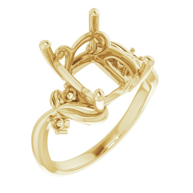 Floral Accented Ring