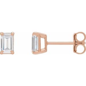 14K Rose 3/4 CTW Lab-Grown Diamond Earrings