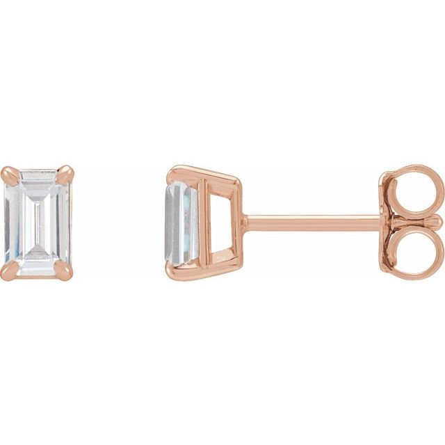 14K Rose 3/4 CTW Lab-Grown Diamond Earrings