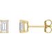 14K Yellow 1 1/2 CTW  Lab-Grown Diamond Earrings