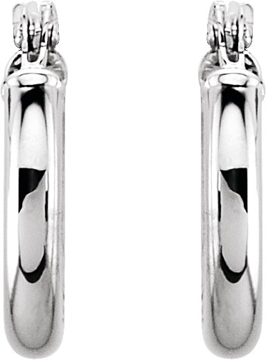 Tube 48 mm Hoop Earrings view 2
