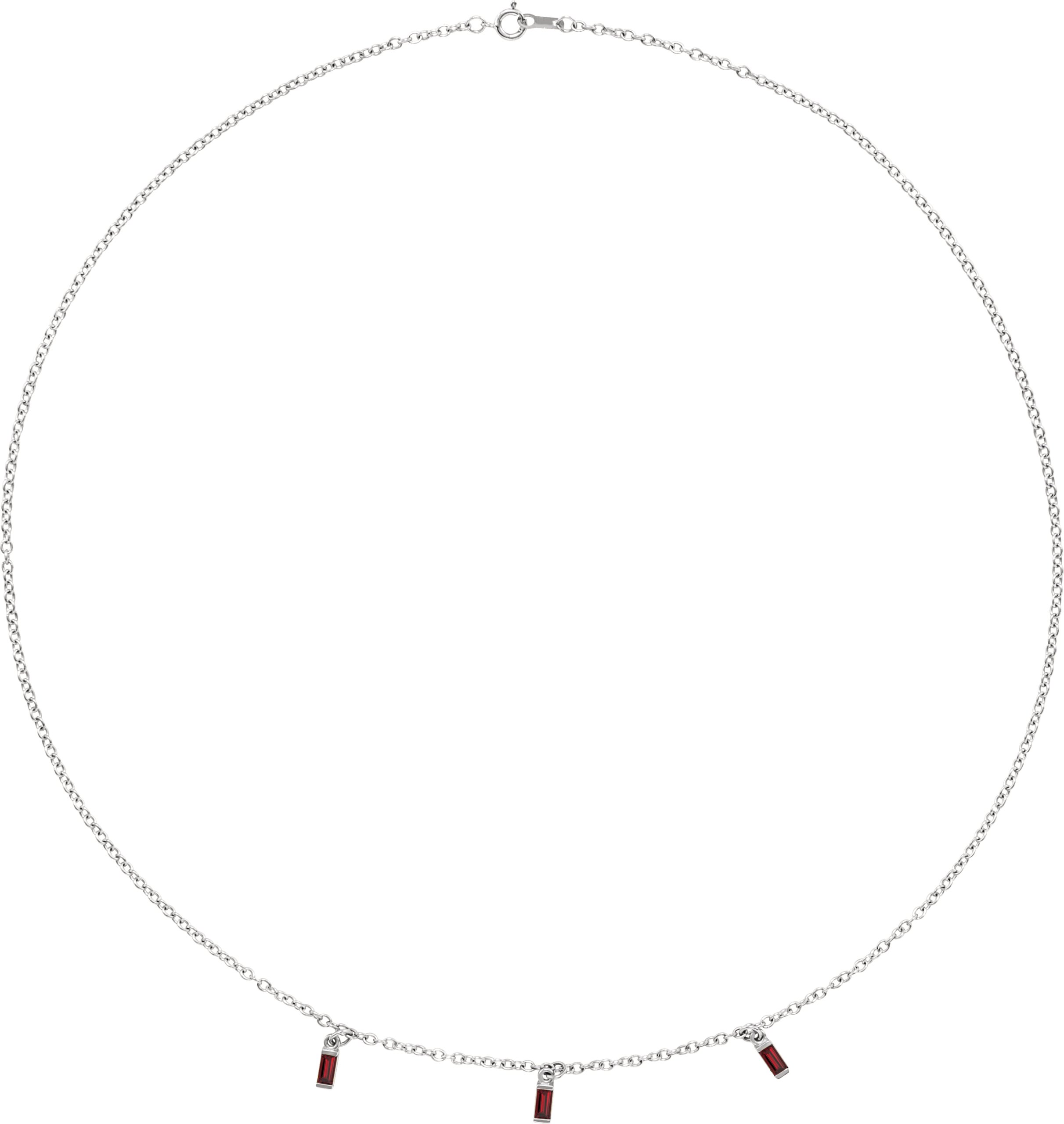 Articulated Baguette Necklace