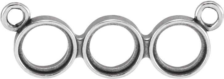 Rose-Cut Three-Stone Necklace or Center