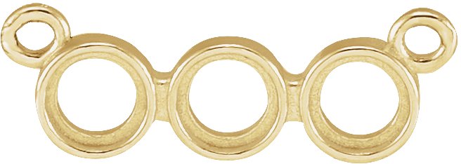 Rose-Cut Three-Stone Necklace or Center