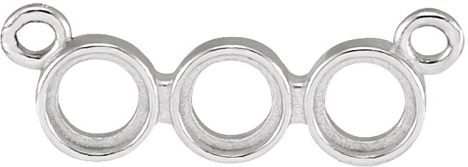 Rose-Cut Three-Stone Necklace or Center