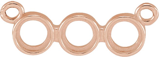 Rose-Cut Three-Stone Necklace or Center