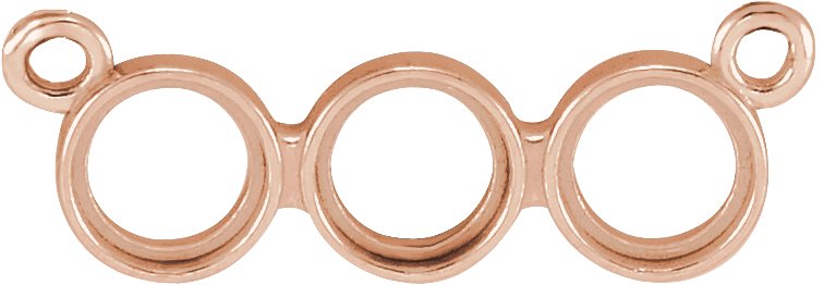Rose-Cut Three-Stone Necklace or Center