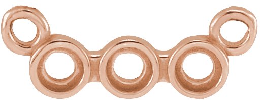 Rose-Cut Three-Stone Necklace or Center
