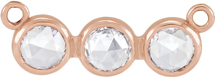 Rose-Cut Three-Stone Necklace or Center