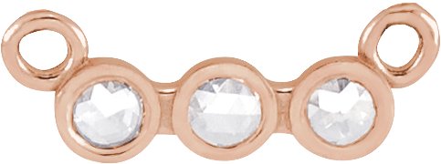 Rose-Cut Three-Stone Necklace or Center