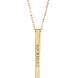 engravable bar necklace