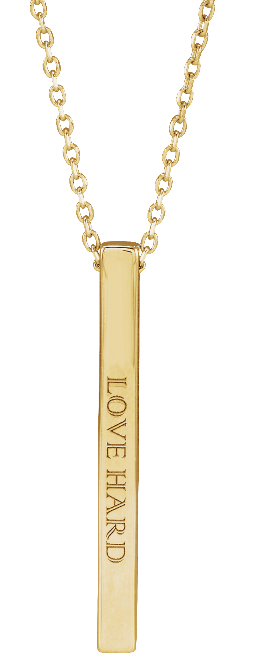 engravable bar necklace