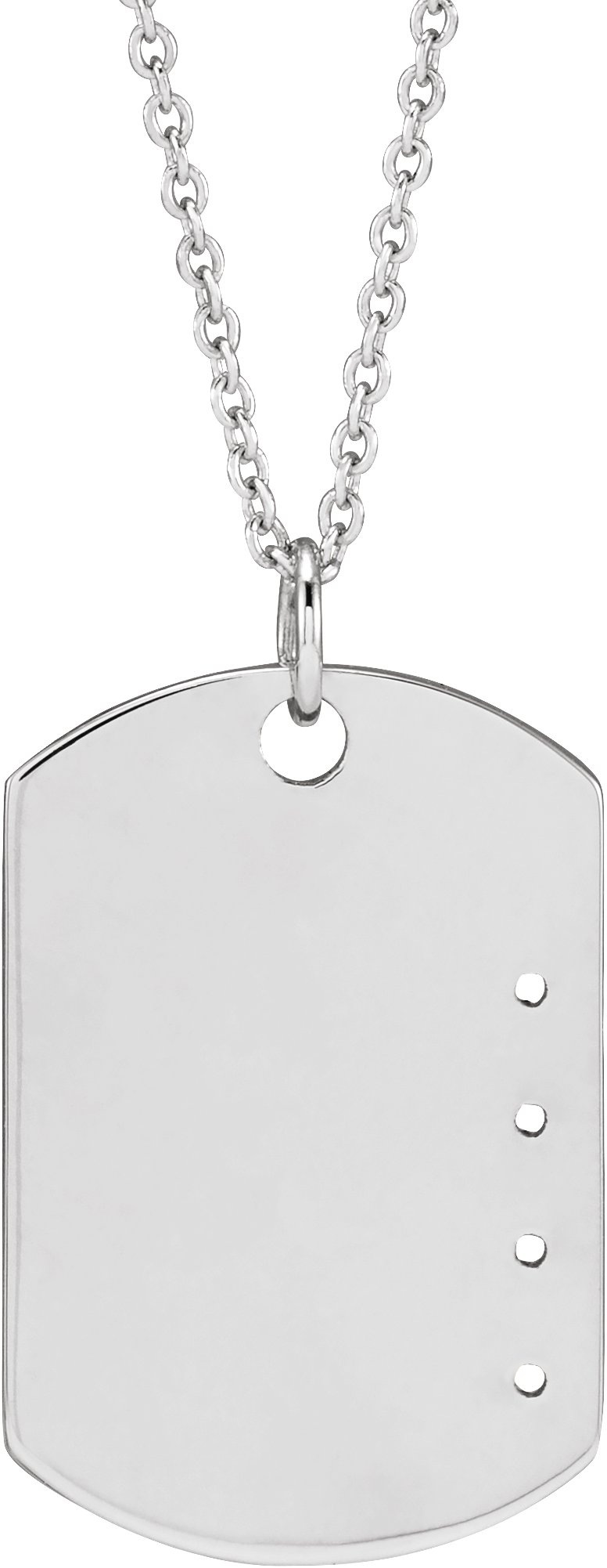 Family Engravable Dog Tag Necklace or Pendant