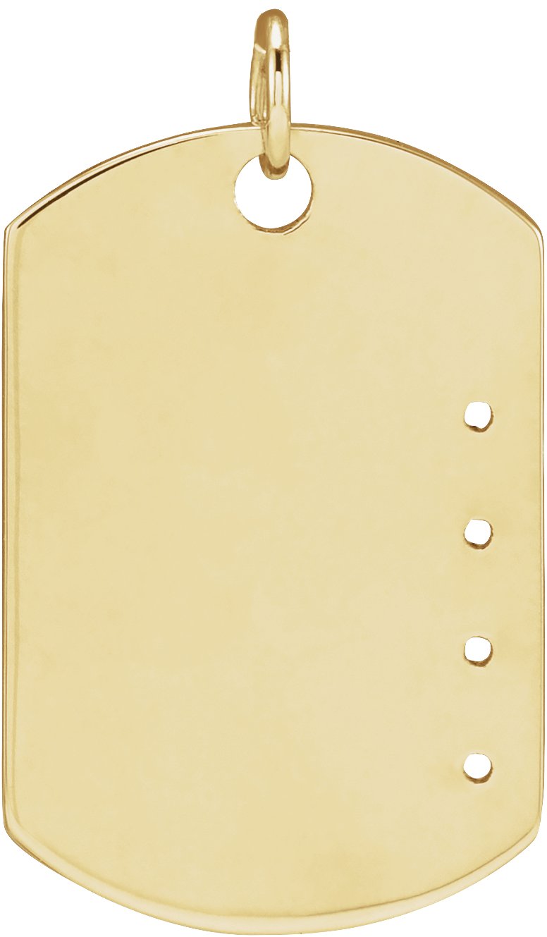 Family Engravable Dog Tag Necklace or Pendant