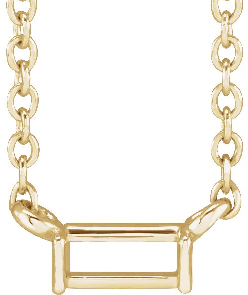 Solitaire Channel-Set Necklace or Center